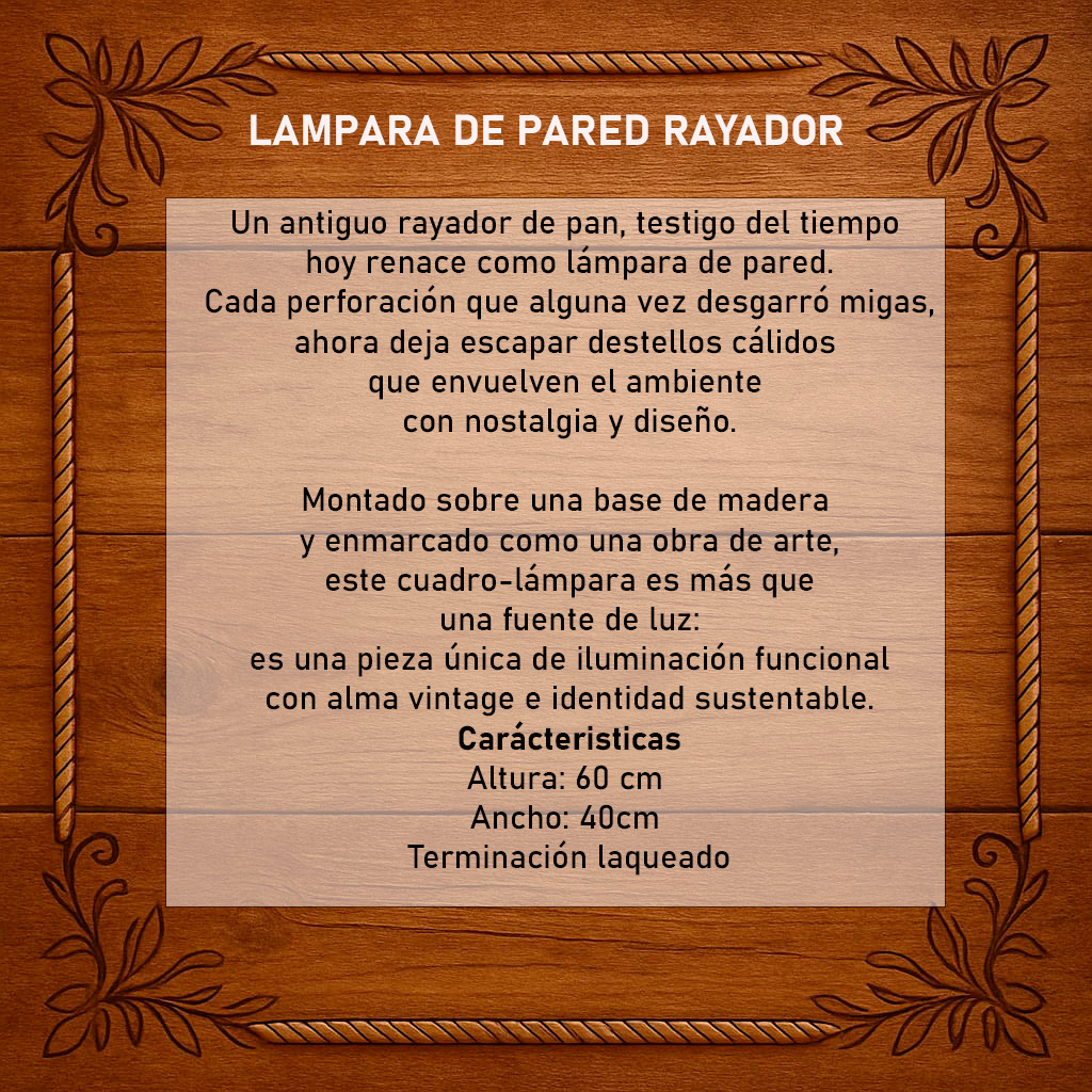 Lampara de pared: Cuadro Rayador - Image 5