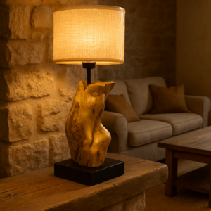 Velador Escultural Natural